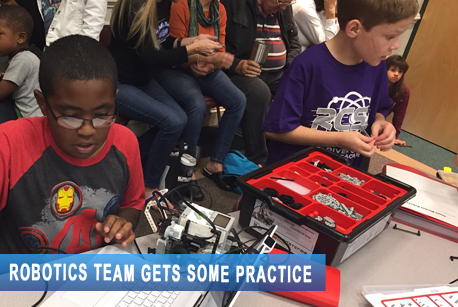 Robotics Team Gets Some Practice 